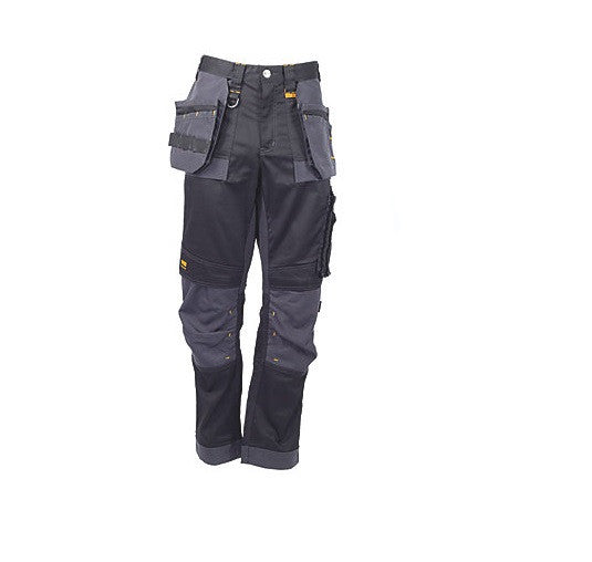 DeWalt Harrison Work Trousers Mens Stretch Cargo Pants Multi Zip Pockets Size