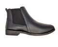 Women's Wide Fit Chelsea Pull On PU Ankle Boot Black