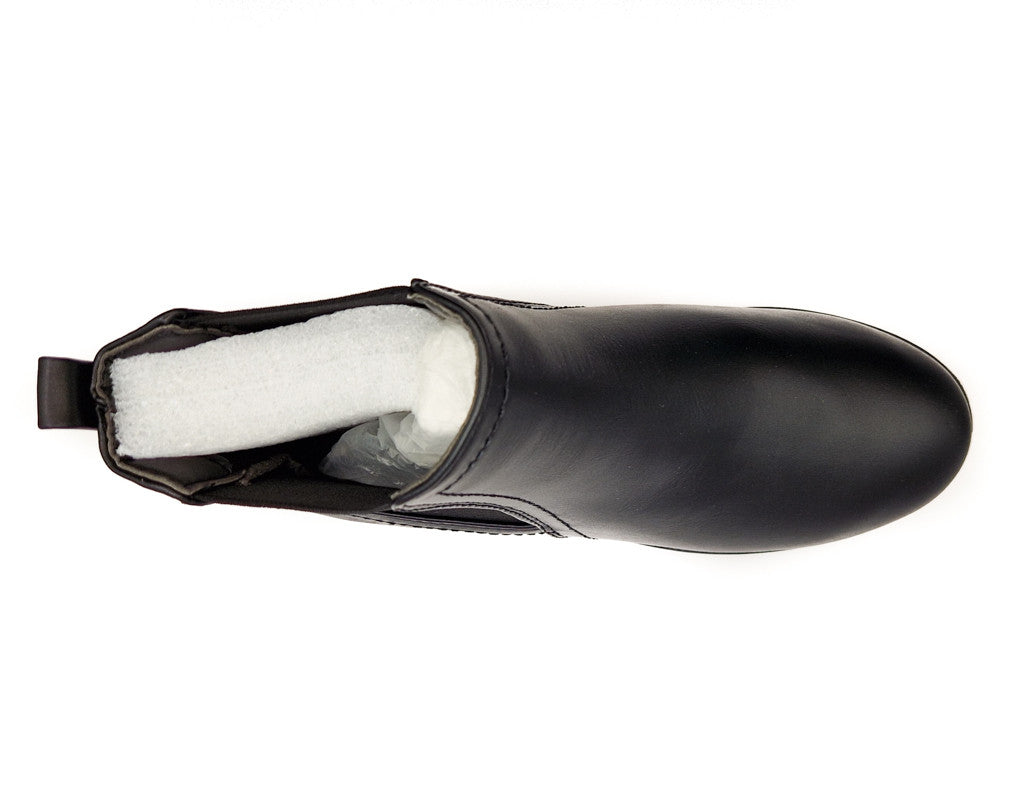 Women's Wide Fit Chelsea Pull On PU Ankle Boot Black