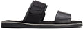 Base London Men's Katsu Leather Slip On Sandal Black
