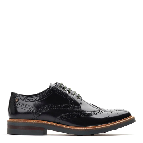 Base London Woburn Mens Leather Brogue Lace-Up Shoes Formal Smart Office Size