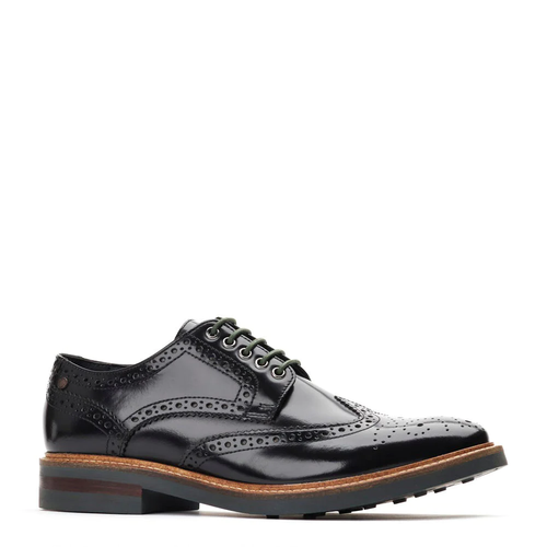 Base London Woburn Mens Leather Brogue Lace-Up Shoes Formal Smart Office Size