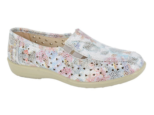 Ladies Bouelvard Side Gusset Shoes Floral
