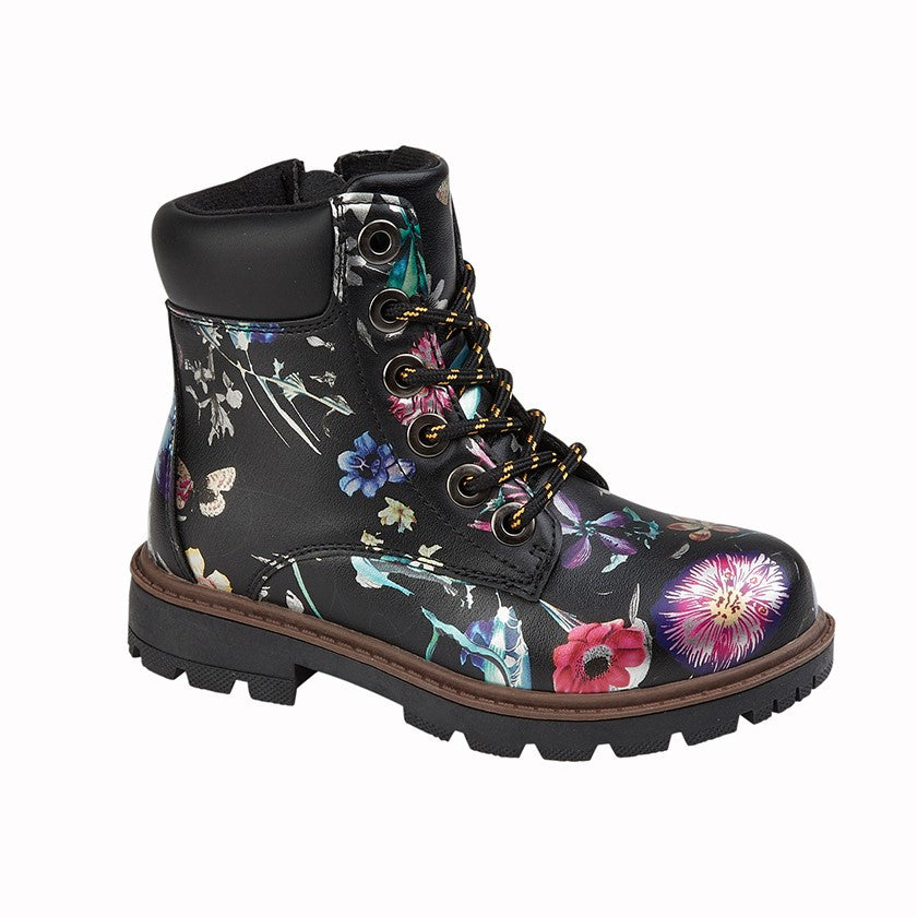 Cipriata Girls Ankle Boots Zip Up Memory Foam Women Black Pink Biker Shoes Size