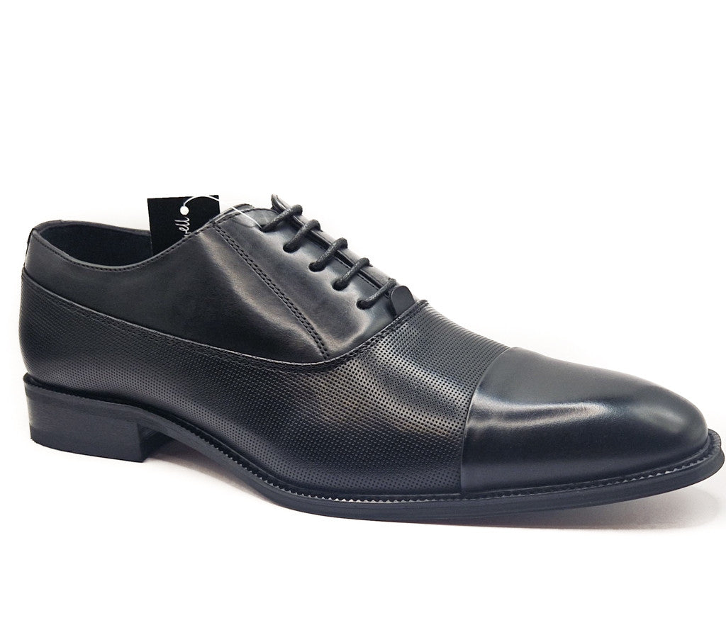 Charles Southwell Mens Oxford Smart Lace Up Shoes Black