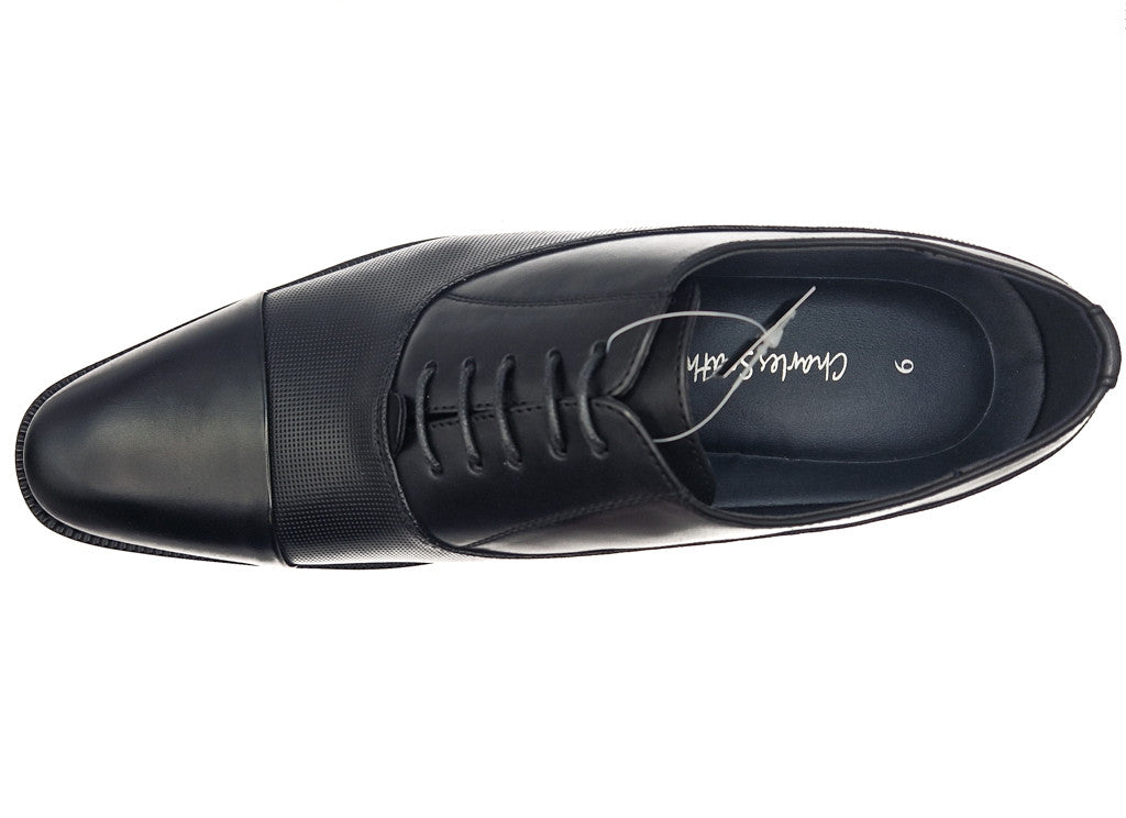 Charles Southwell Mens Oxford Smart Lace Up Shoes Black