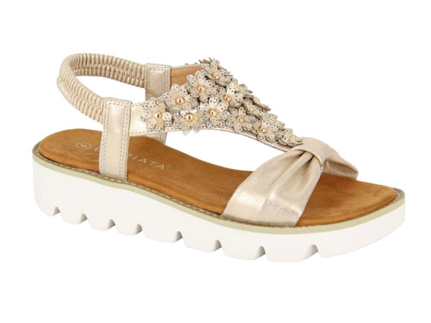 Cipriata Women’s Floral Slingback Sandals