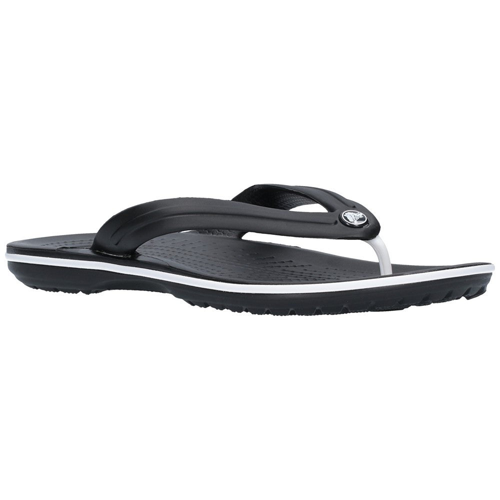 Crocs Crocband Lightweight Toe Post Beach Pool Flip Flops Black