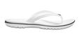 Crocs Crocband Lightweight Toe Post Beach Pool Flip Flops White