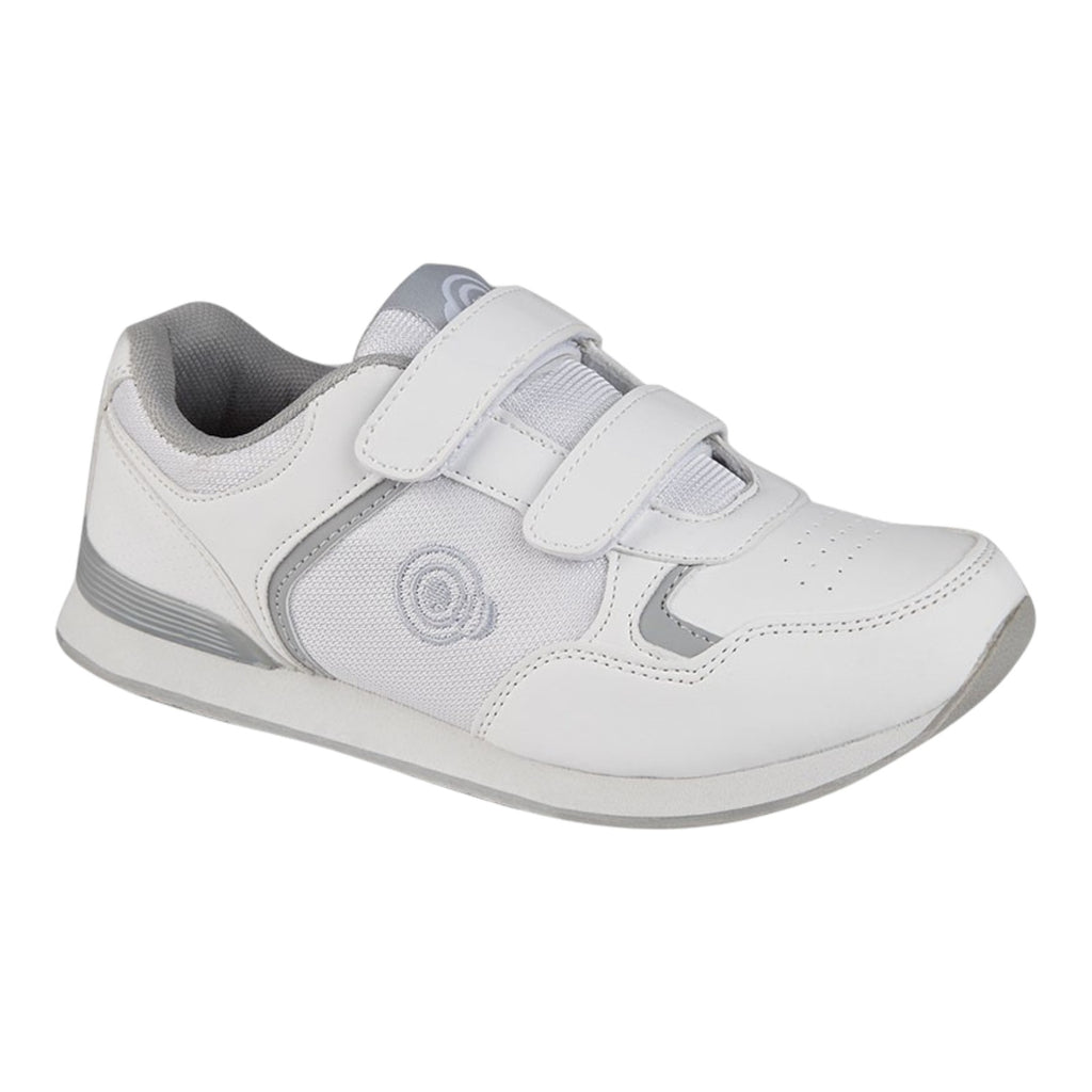 DEK Womens Touch Fastening No Tred Bowling Shoes – White