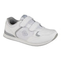 DEK Womens Touch Fastening No Tred Bowling Shoes – White