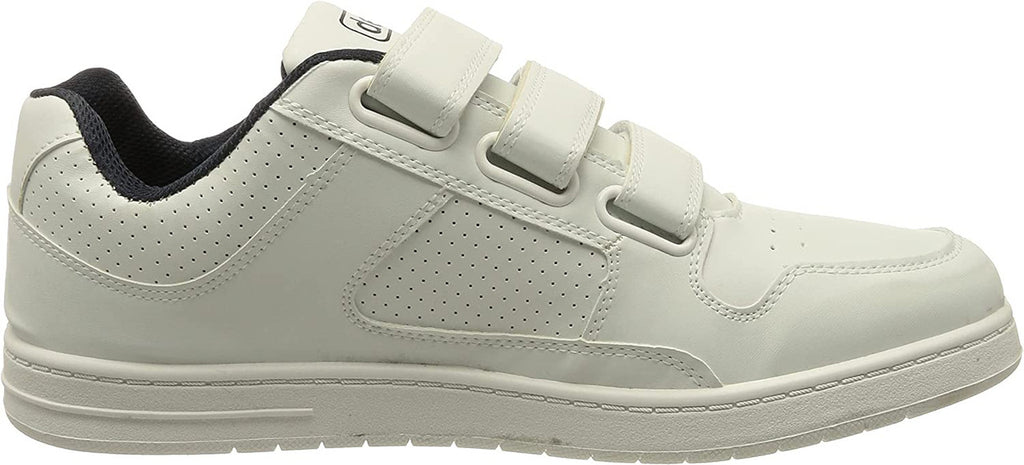 DEK Mens Strap Up Bowling Trainer White
