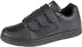 DEK Mens Strap Up Bowling Trainer Black