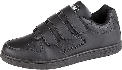 DEK Mens Strap Up Bowling Trainer Black