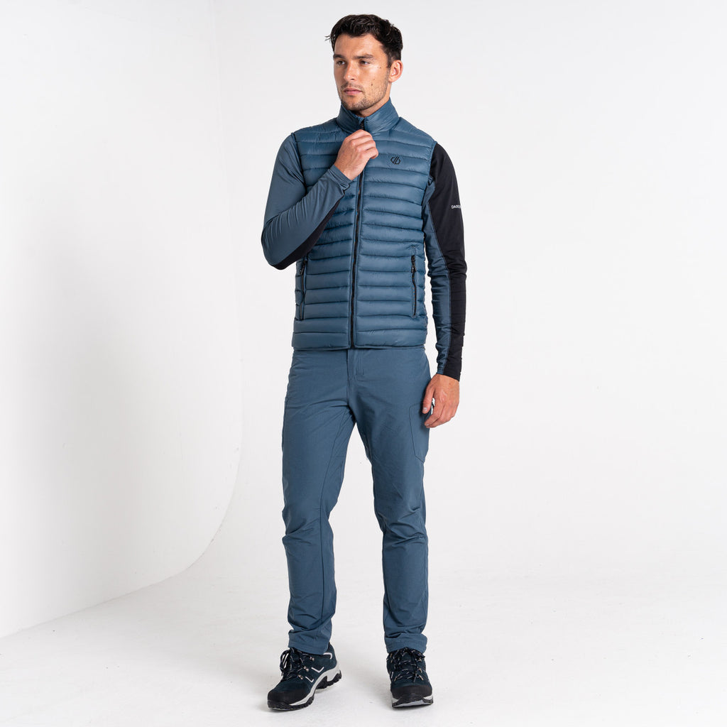 Dare2B Mens Insulated Quilted Bodywarmer Resistant Padded Warm Gilet Orion Grey