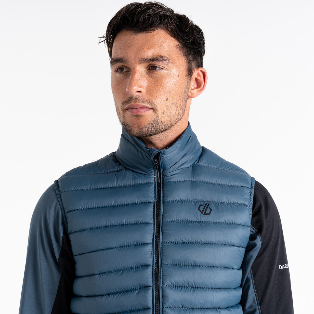 Dare2B Mens Insulated Quilted Bodywarmer Resistant Padded Warm Gilet Orion Grey