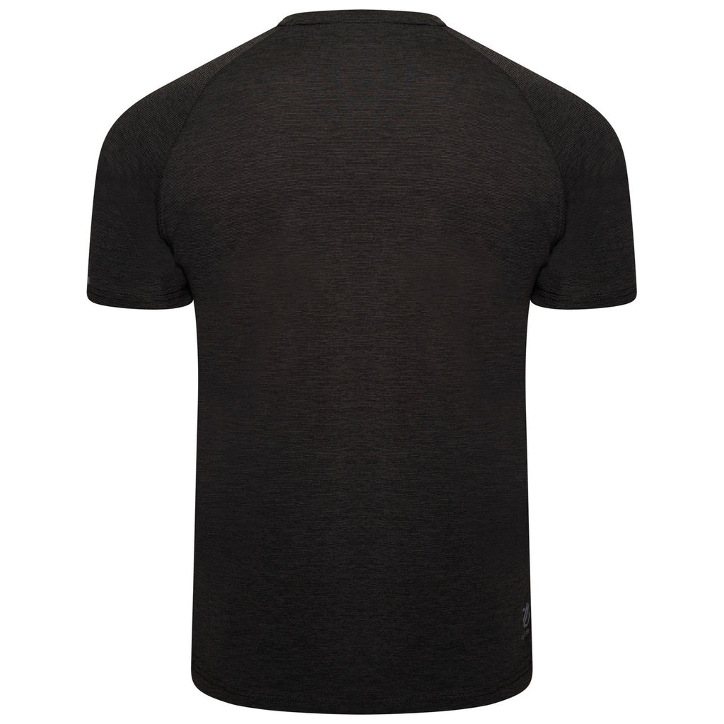 Dare2B Persist Tee Men's Crew Top Breathable T Shirt Black Marl