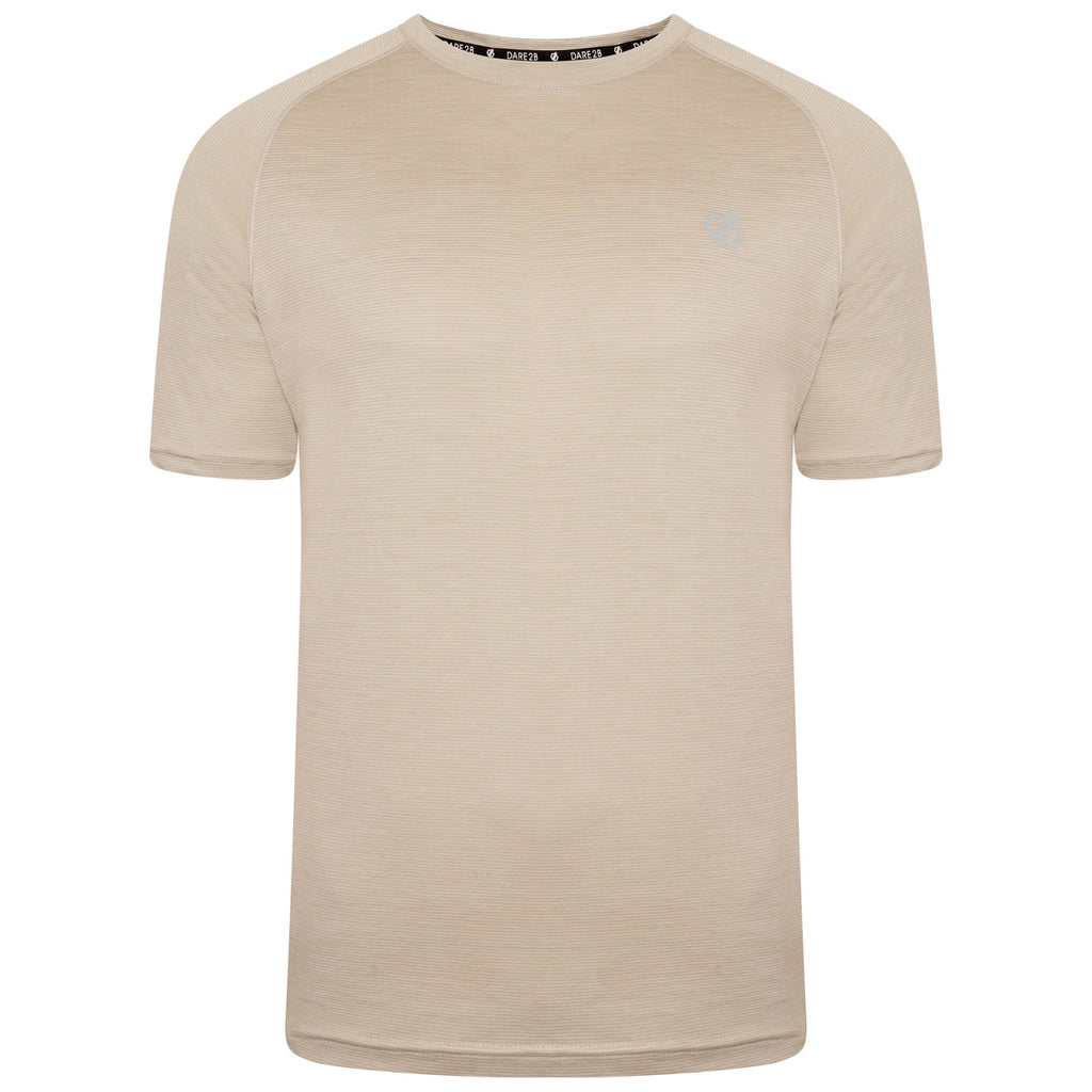 Dare2B Persist Tee Men's Crew Top Breathable T Shirt Willow Grey Marl