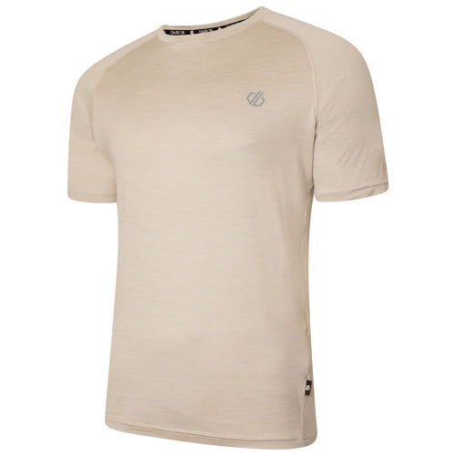 Dare2B Persist Tee Men's Crew Top Breathable T Shirt Willow Grey Marl