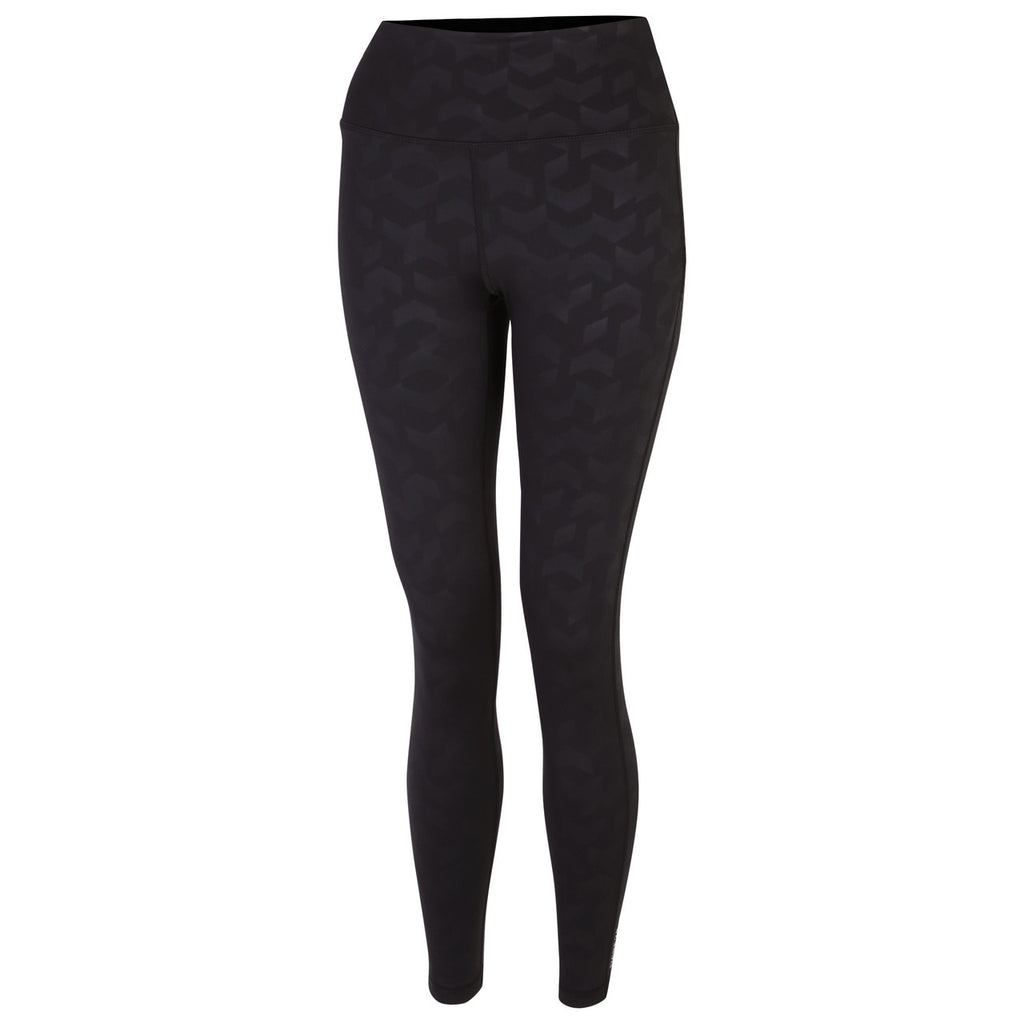 Dare 2b Women's Influential Tight Gym Leggings Capri Black Chevron Print