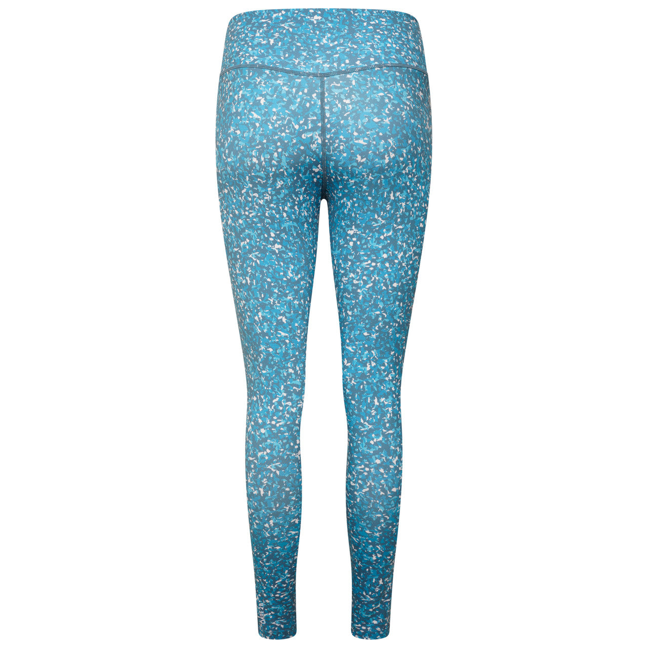 Dare2B Women's Influential Tight Gym Leggings Capri Blue Fracture