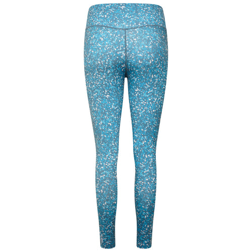 Dare2B Women's Influential Tight Gym Leggings Capri Blue Fracture