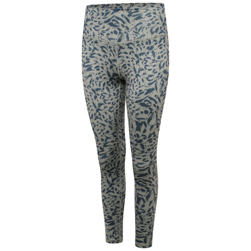 Dare 2b Women's Influential Tight Gym Leggings Capri Lilypad Green Animal