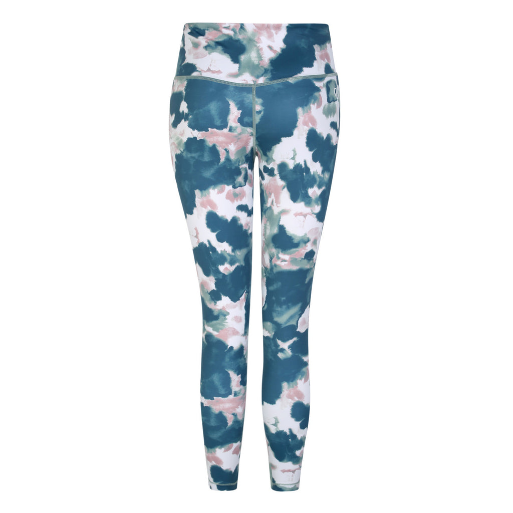 Dare 2b Women's Influential Tight Gym Leggings Capri Dusky Rose Inky