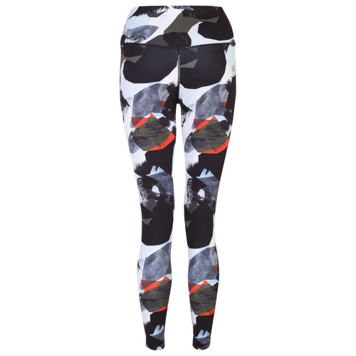 Dare 2b Women's Influential Tight Gym Leggings Lichen Green Abstract