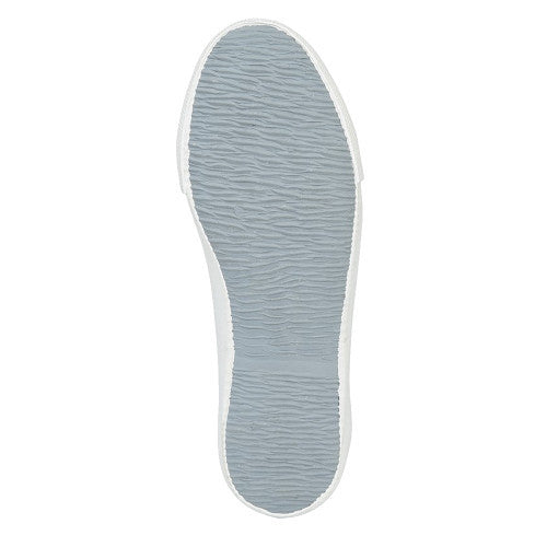 DEK Mens Retro Lace Up Canvas Plimpsoll Pump White