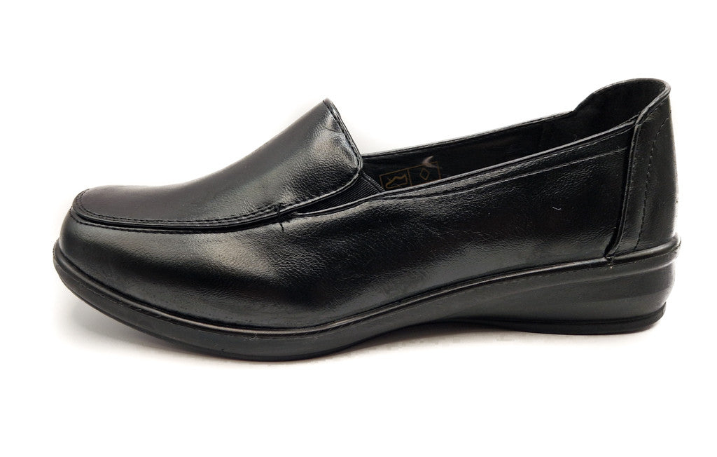 Dr Lightfoot Womens Memory Foam Slip On Shoes Black