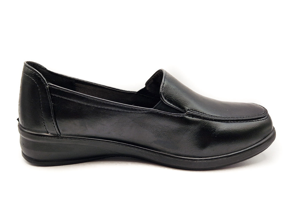 Dr Lightfoot Womens Memory Foam Slip On Shoes Black
