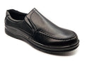 Dr Lightfoot Mens Memory Foam Orthopaedic Wide Fit Slip On Shoes Black