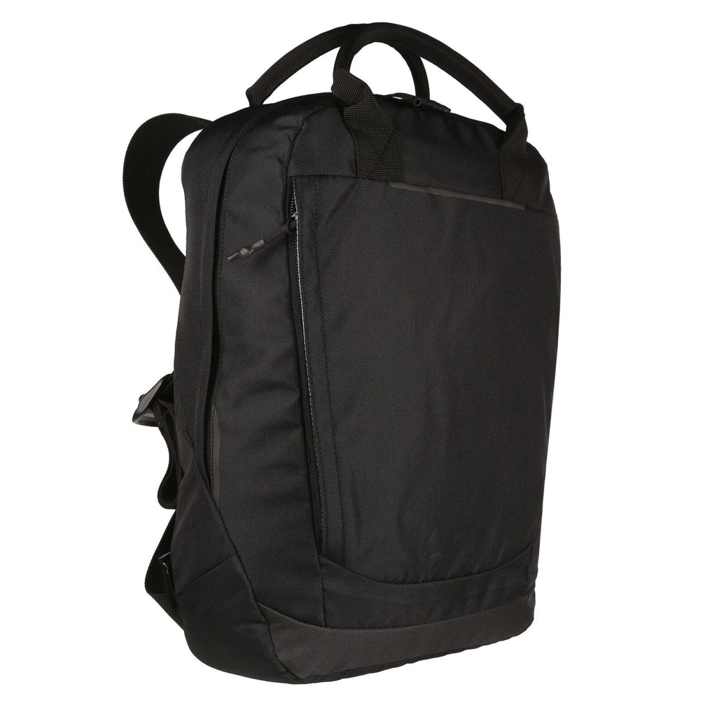 Regatta 12 Litre Canvas Backpack Rucksack Work Sports Travel Hiking School Bag - Black