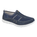 Boulevard Women’s Zip Leisure Shoes – EEE Extra Wide Fit Casual Shoes Navy