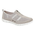Boulevard Women’s Zip Leisure Shoes – EEE Extra Wide Fit Casual Shoes Grey