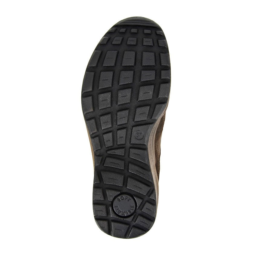 Mod Comfys Womens Leather Walking Trainers Brown