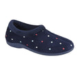Sleepers Ladies Comfort Slippers Memory Foam Womens Dotted Ballerina Full Size