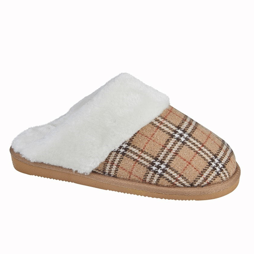 Sleepers Ladies Women’s Slip-On Faux Fur Lined Indoor Outdoor Slippers | Cozy Sleepers Warm Winter House Shoes | Sizes UK 3-8 |