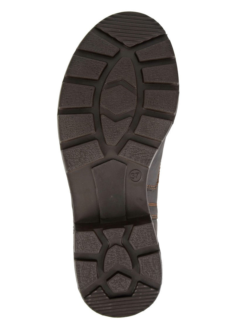 Woodland Womens Leather Twin Gusset Chelsea Boots Brown