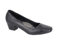 Boulevard Ladies Court Shoes Low Heel Comfort Pumps - Black, Navy, Patent