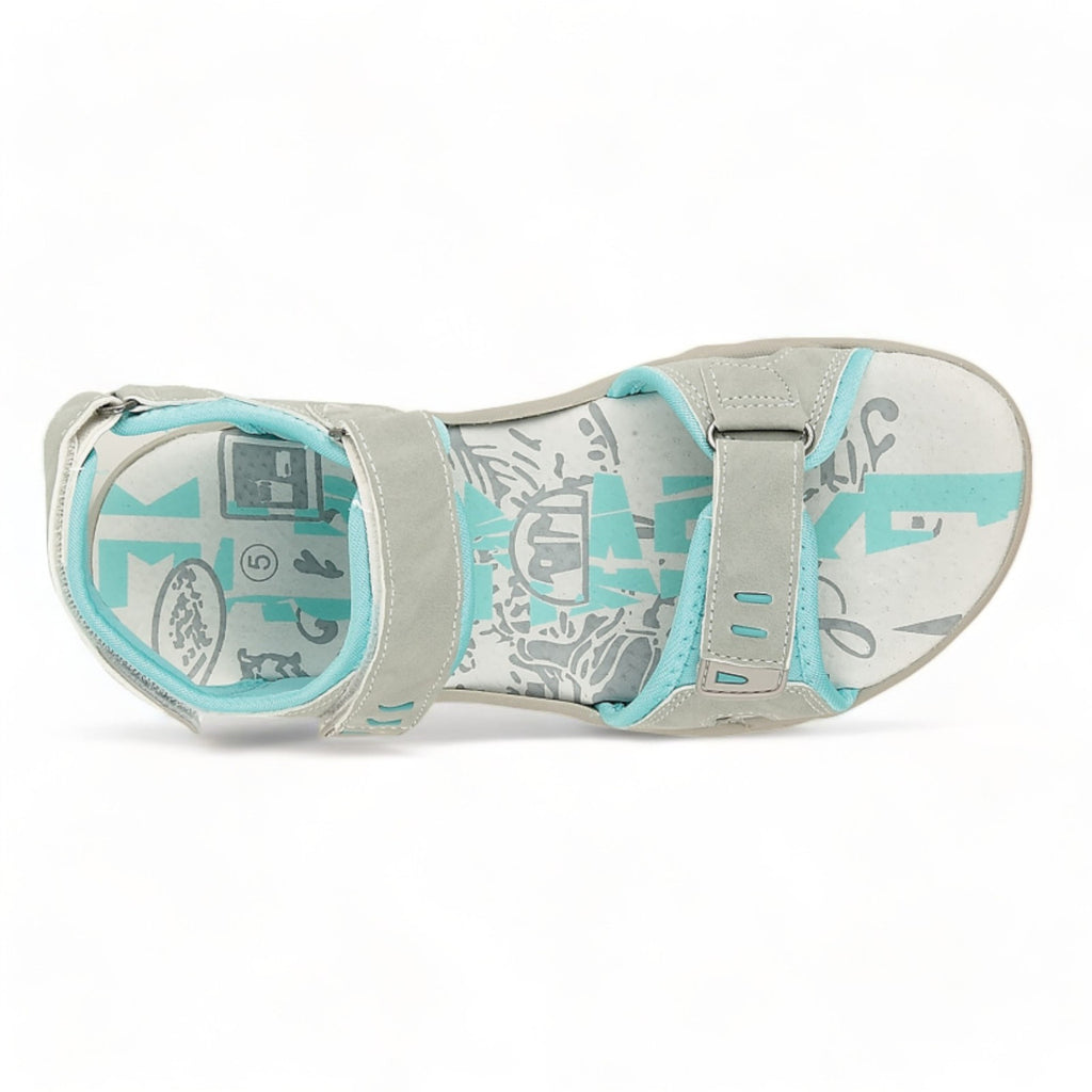 PDQ Womens Hiking Sandal Closed Toe Ladies Beach Trail Trekking Travel Shoe Size Light Grey