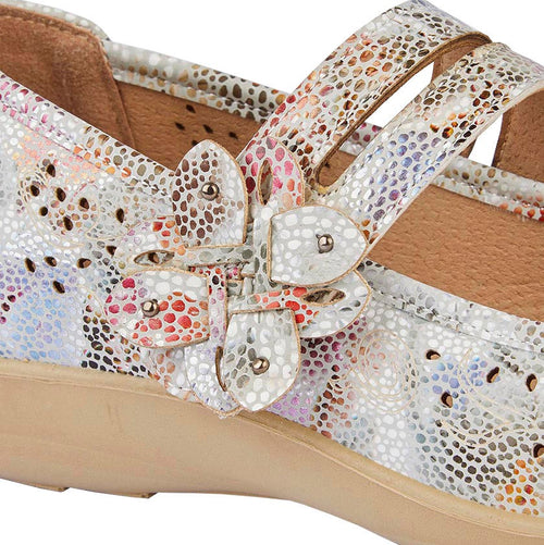 Ladies Mary Jane Sandals Flat Casual Floral Comfort Shoes