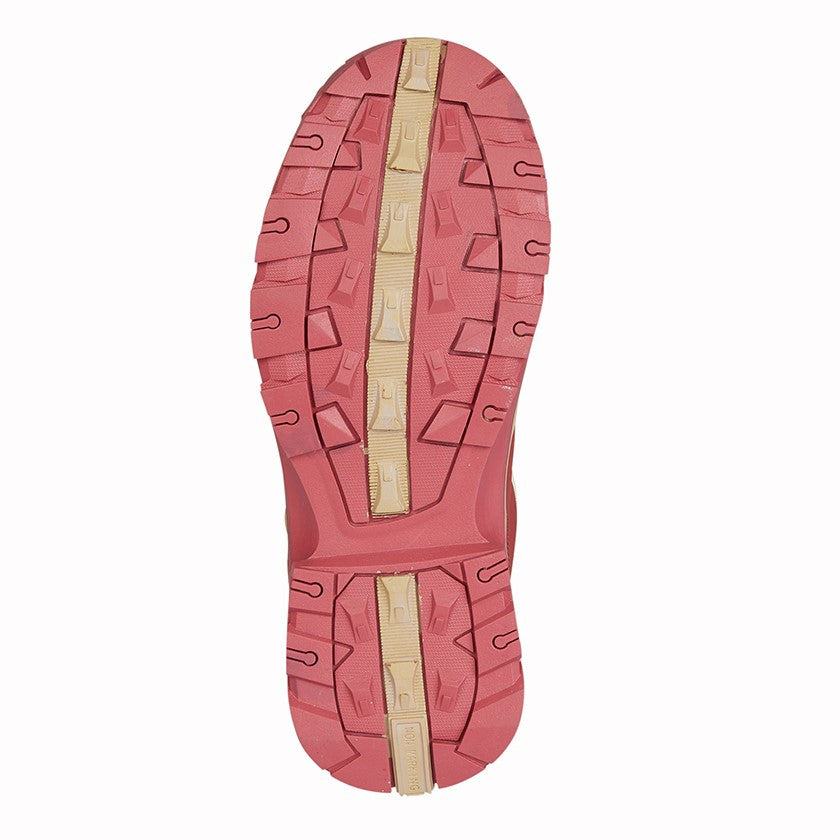 Johnscliffe Ladies Waterproof Leather Hiking Boots Walking Foam Ankle Waterproof Shoes Maroon