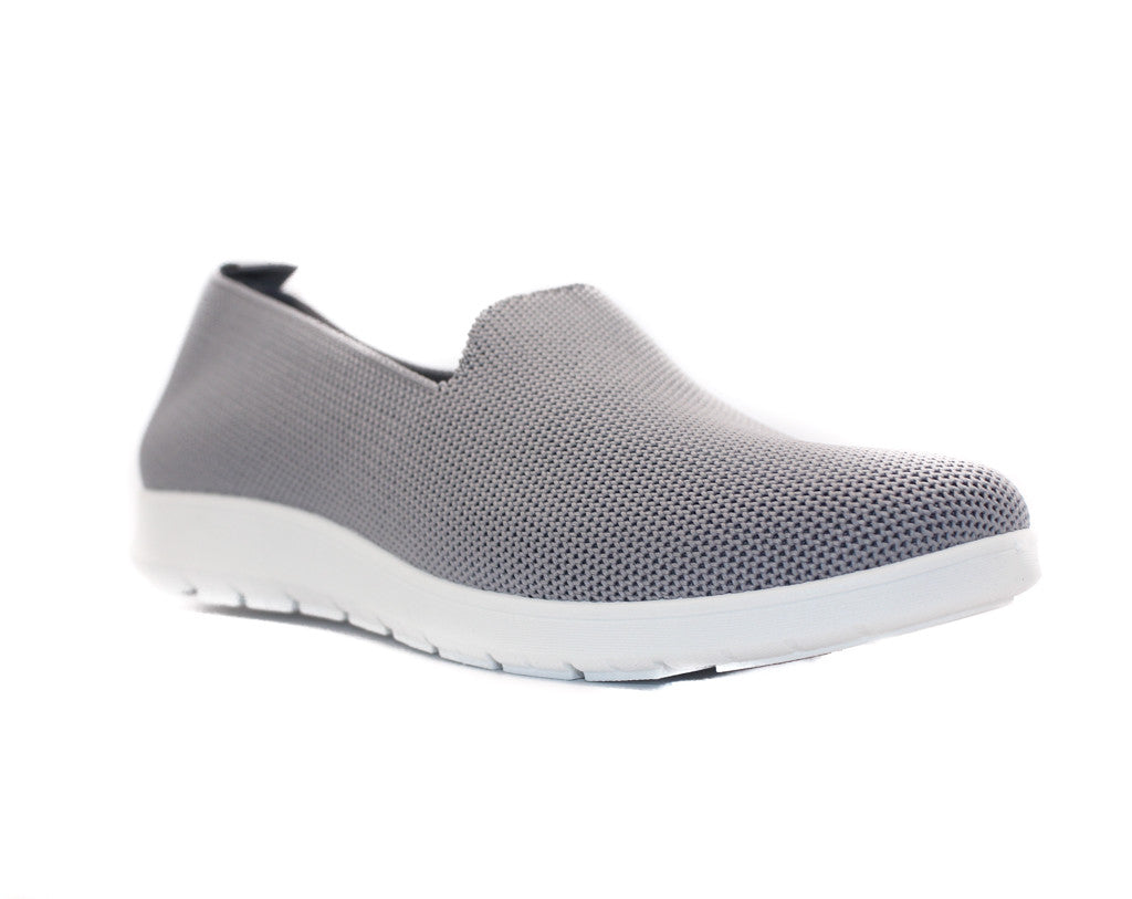 Ladies Slip On Comfortable Breathable Running Trainers Grey