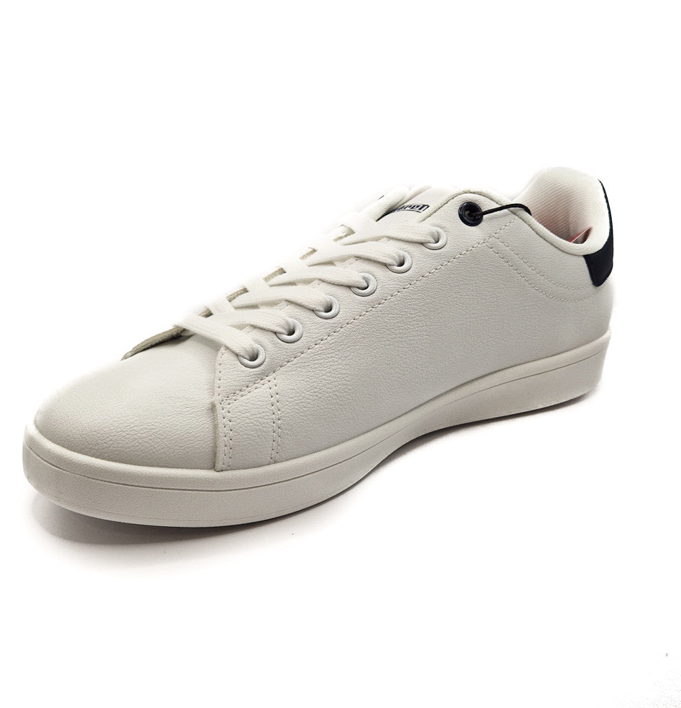 Lambretta Pinball Mens White Lace Up Trainer