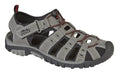 PDQ Mens Hiking Sandals Summer Closed Toe Beach Trail Trekking Travel Shoes Grey/Red