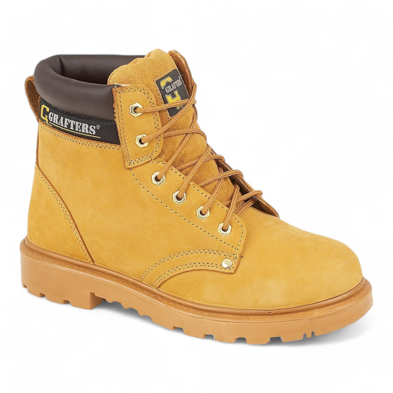 Grafters Mens Womens Leather Work Steel Toe Boots Ankle Waterproof Size 4-16