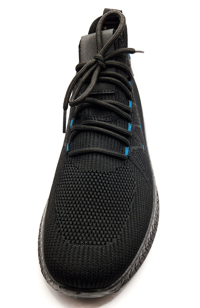 Mens Casual Sports Mesh Trainers Shoes Black