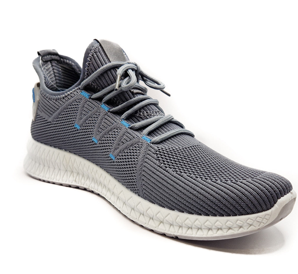 Mens Casual Sports Mesh Trainers Shoes Grey